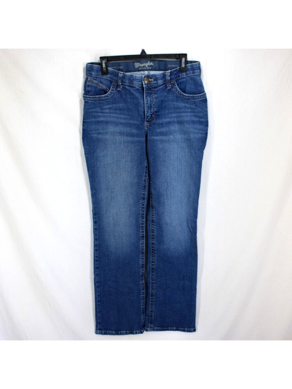 Wrangler Willow Ultimate Riding Jeans Womens Size 9 x 33 Dark Wash Blue Bootcut